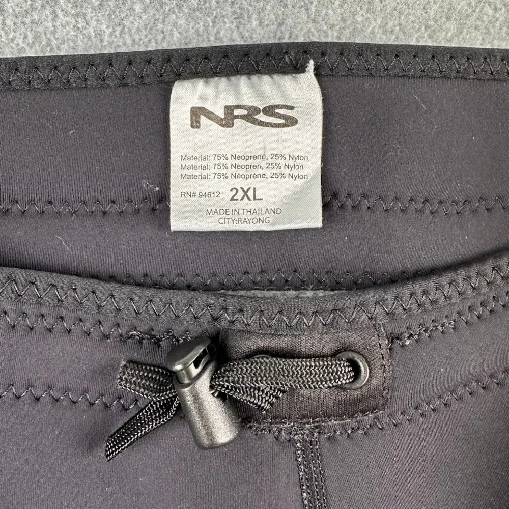 NRS Mens HydroSkin 1.5 Neoprene Wetsuit Shorts Black 2XL 15043.01 Kayak Surf - Picture 4 of 12